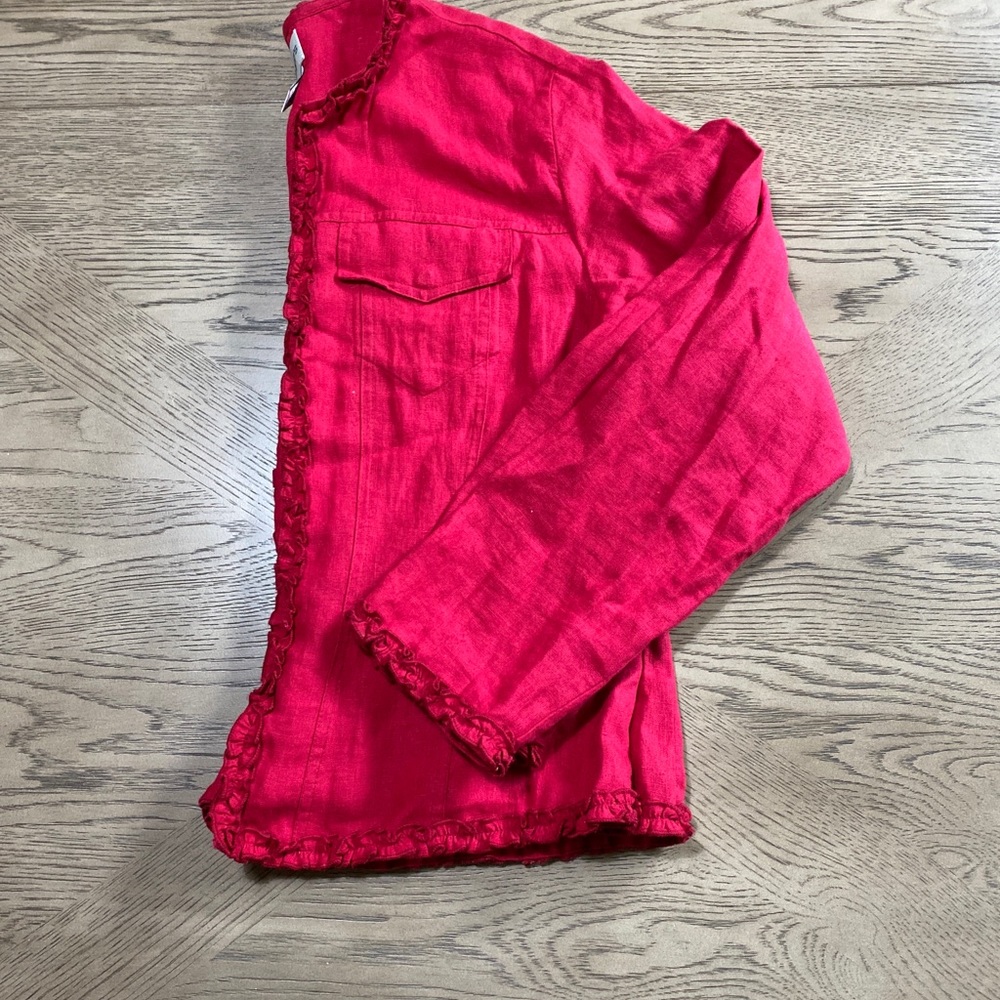 Chico's Linen Moto Jacket